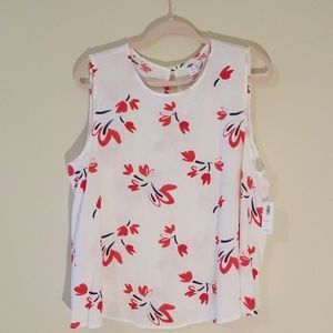 ** Pick 3 for $22 ***White Sleeveless Casual Shirt